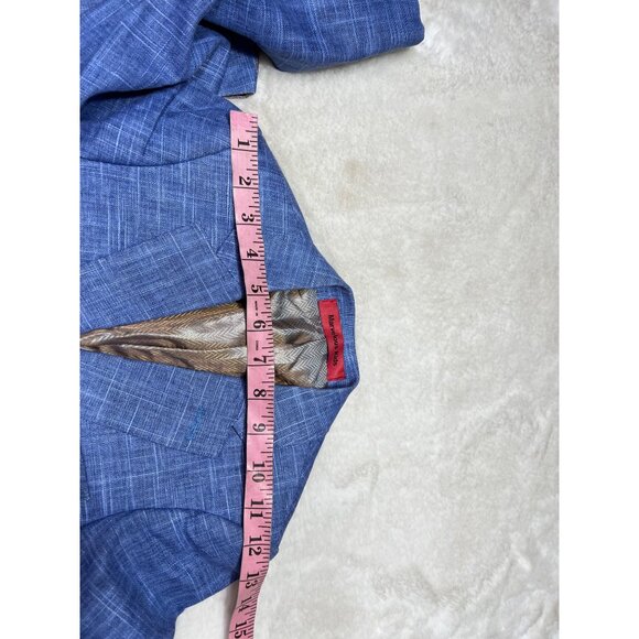 Marvelous Kids Boys Suit Set 3-Piece With Jacket Vest & Pants Size 6 Blue Plaid - Picture 5 of 15